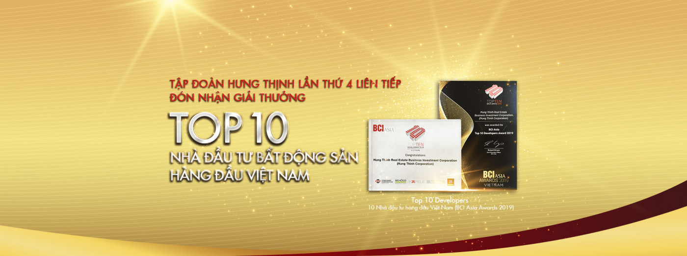 Hưng Thịnh Corp đạt top 10 nhà đầu tư bất động sản Việt Nam